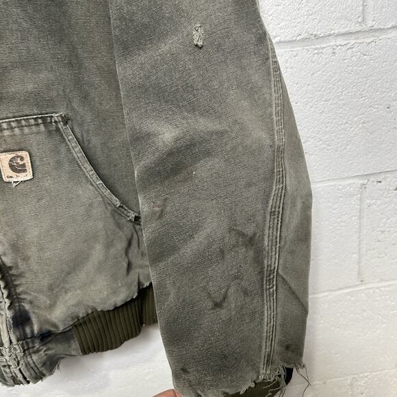 Vintage Carhartt Quilted Active Jacket “Moss Green” J130 MOS - Picture 5 of 13